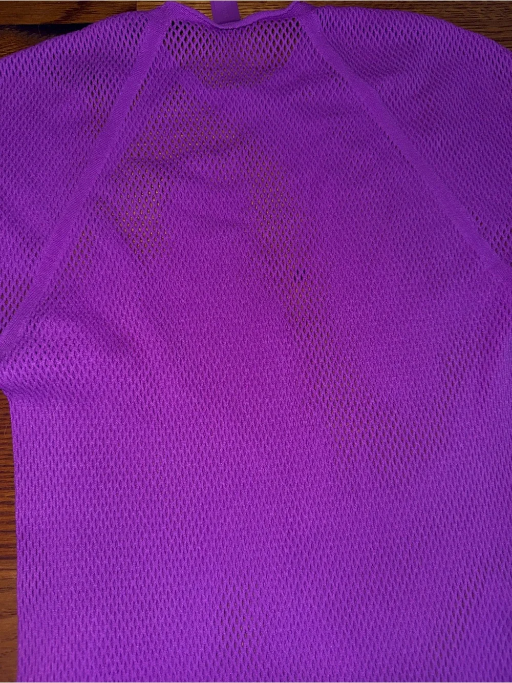 Skims. Fishnet Long Sleeve Maxi Swim Coverup. Purple. Size 2X-4X.
